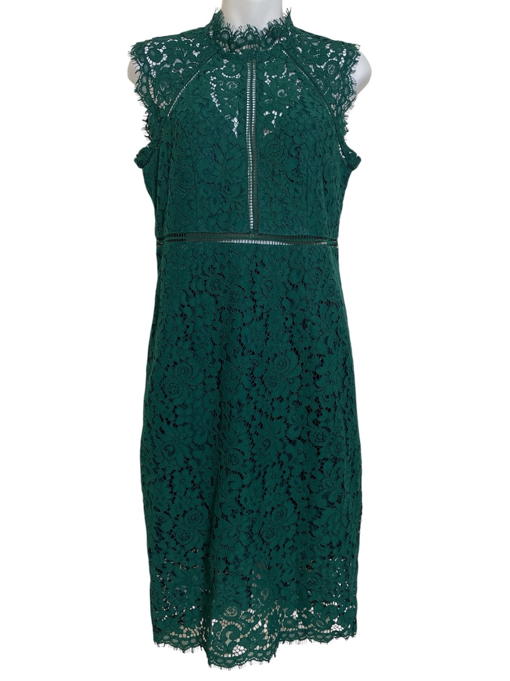 Bardot Lace Sheath Midi Dress